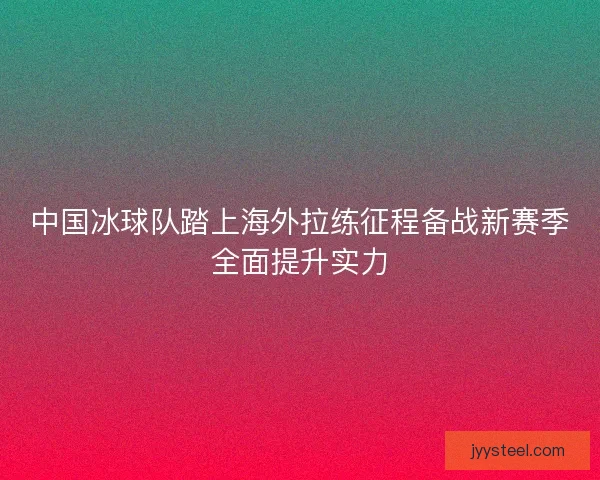 中国冰球队踏上海外拉练征程备战新赛季全面提升实力